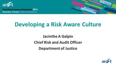 Developing a Risk Aware Culture