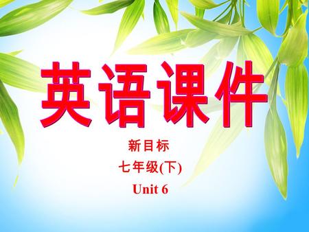 新目标 七年级 ( 下 ) Unit 6 Unit 6 It’s raining! Section A 2 (3a-4)