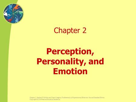 Perception, Personality, and Emotion