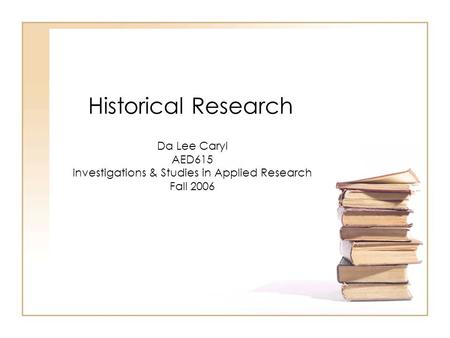 Investigations & Studies in Applied Research