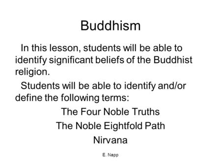 The Noble Eightfold Path