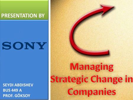 SEYDI ABDISHEV BUS 449 A PROF. GÖKSOY. Company Introduction  Used to be one of the leading manufacturers of electronics, video, communications, and information.