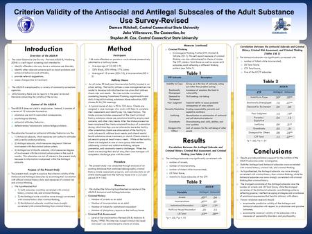 Introduction Overview of the ASUS-R  The Adult Substance Use Survey - Revised (ASUS-R; Wanberg, 2004) is a self-report screening tool intended to:  identify.