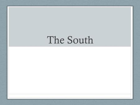 The South. Introduction Nat Turner’s Rebellion Aug. 1831 60 whites were killed Created a panic among whites about slave insurrections.