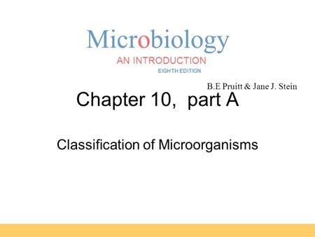 Classification of Microorganisms