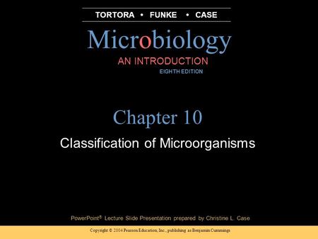 Classification of Microorganisms