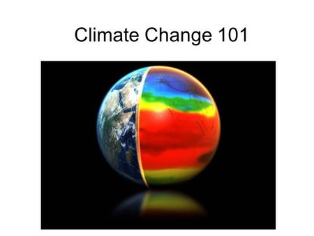 Climate Change 101. What Is Climate? What Is the Greenhouse Effect?