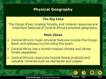 Physical Geography The Big Idea