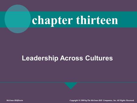 Leadership Across Cultures