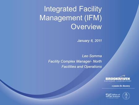 Integrated Facility Management (IFM) Overview