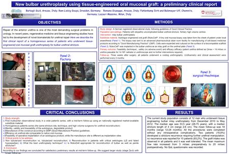 Autores / Authors OBJECTIVES METHODS CRITICAL CONCLUSIONS Barbagli Guid, Arezzo, Italy; Ram-Liebig Gouya, Dresden, Germany; Romano Giuseppe, Arezzo, Italy;