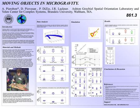 MOVING OBJECTS IN MICROGRAVITY. A. Pierobon*, D. Piovesan, P. DiZio, J.R. Lackner. Ashton Graybiel Spatial Orientation Laboratory and Volen Center for.