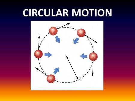 CIRCULAR MOTION.