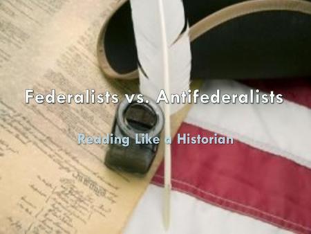 Reading Like a Historian. Constitutional Convention created new Constitution in 1787 One of the biggest debates was over representation Large Population.