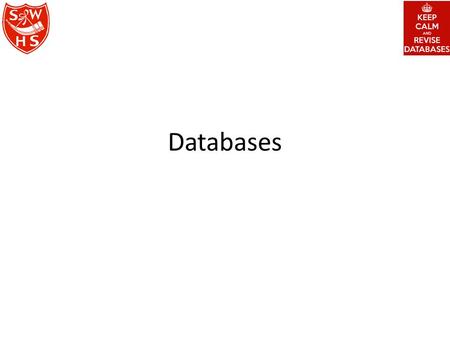 Databases. Data can be: Numbers Words Images Sound Video ICT Department2.