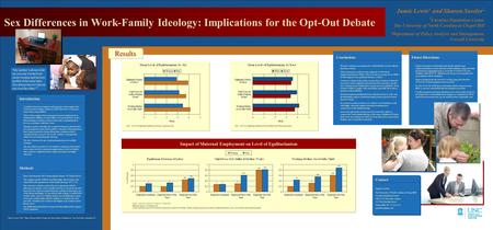 Sex Differences in Work-Family Ideology: Implications for the Opt-Out Debate Results “My mother’s always told me you can’t be the best career woman and.