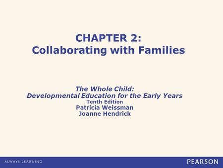 CHAPTER 2: Collaborating with Families