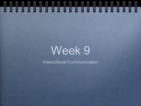 Intercultural Communication