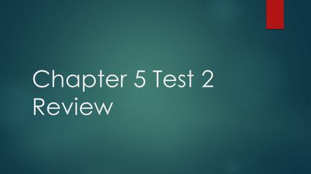 Chapter 5 Test 2 Review.  What is a proposed new law called?