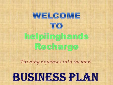 WELCOME TO helpiinghands Recharge