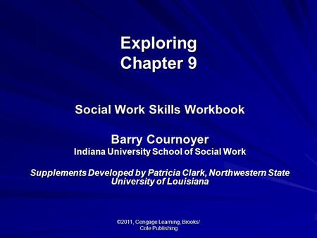 Social Work Skills Workbook Indiana University School of Social Work