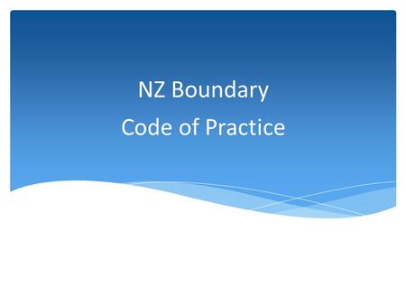 Code of Practice NZ Boundary.  1961 Drinking Water Regulations covered Backflow but was loose.  “At the discretion of the Engineer”  2013 Replacement.