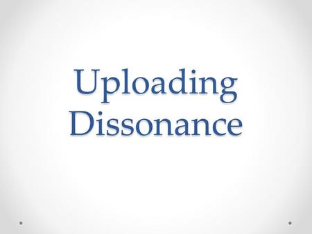 Uploading Dissonance. Overview YouTube and the US occupation of Iraq – Christensen o Propaganda vs. public diplomacy o Noopolitik Amateur Photojournalism.