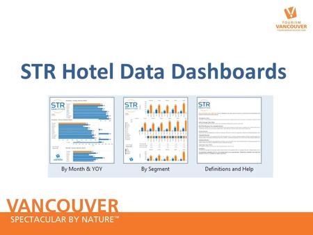 STR Hotel Data Dashboards. STR Dashboards – Hotel data These are interactive Tableau dashboards. Members can select: – year (2007 to 2014 YTD) and month/s.