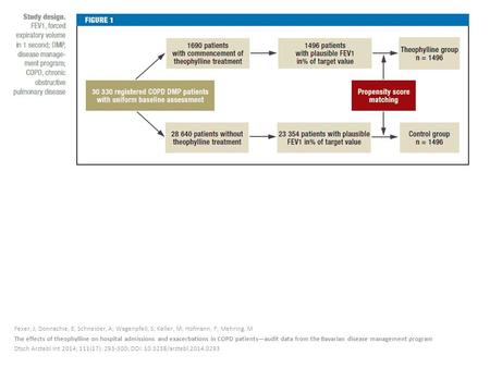 Fexer, J; Donnachie, E; Schneider, A; Wagenpfeil, S; Keller, M; Hofmann, F; Mehring, M The effects of theophylline on hospital admissions and exacerbations.