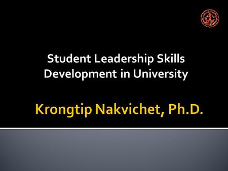 Student Leadership Skills Development in University.