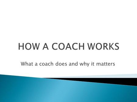 What a coach does and why it matters.  When is the last time someone completely listened to you so perfectly that you felt fully heard? When a coach.