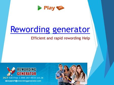 Rewording enerator Efficient and rapid rewording Help.