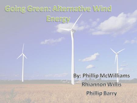 A wind turbine is a rotating machine which converts the kinetic energy in wind into mechanical energy. The amount of electricity generated from wind has.