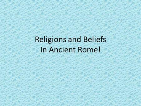 Religions and Beliefs In Ancient Rome!. Mars! God of war.