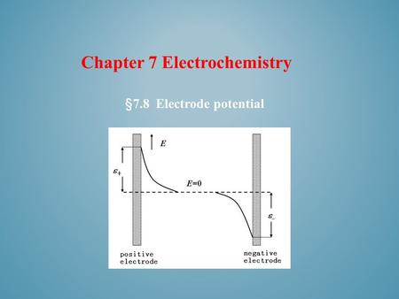 Chapter 7 Electrochemistry