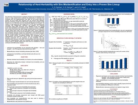 REGRESSION MODEL y ijklm = BD i + b j A j + HYS k + b dstate D l + b sstate S l + b sd (S×SD m ) + b dherd F m + b sherd G m + e ijklm, y = ME milk yield,