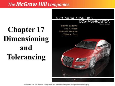 Dimensioning and Tolerancing