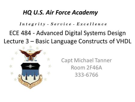 Capt Michael Tanner Room 2F46A