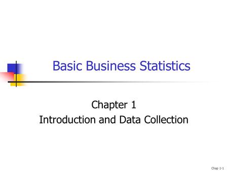 Basic Business Statistics