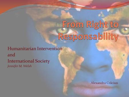 From Right to Responsability