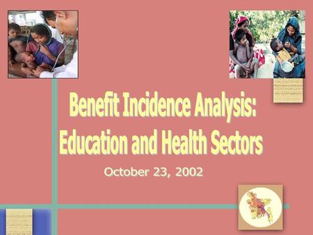 Public Social Expenditures Education (2.3 percent of GDP) Health (1 percent of GDP) Social protection (1 percent of GDP) -- equal to $12 per capita and.