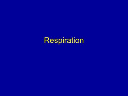 Respiration. I. Cellular Respiration A.Biochemical process cells use to release energy from glucose B.Energy is stored in the bonds of adenosine triphosphate.