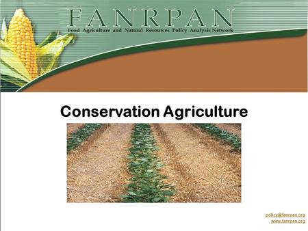 Conservation Agriculture