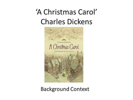 ‘A Christmas Carol’ Charles Dickens