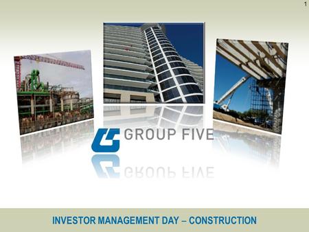 INVESTOR MANAGEMENT DAY ‒ CONSTRUCTION 1. 2 Building and Housing Civil Engineering Engineering Projects Construction.