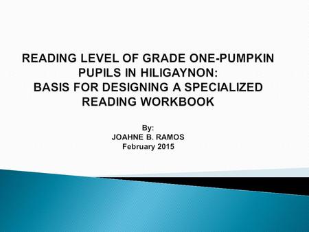 Studies have shown that reading and understanding a simple text is one of the most fundamental skills a child can learn (Pouezevara et. al, 2014). But.