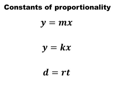 Constants of proportionality. Will the teacher get a speeding ticket? Ms. Westbrook traveled from Denton to Tyler, Texas in 1 hour. Distance = ____inches.