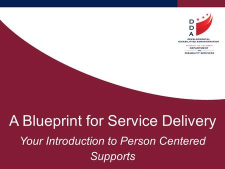 A Blueprint for Service Delivery