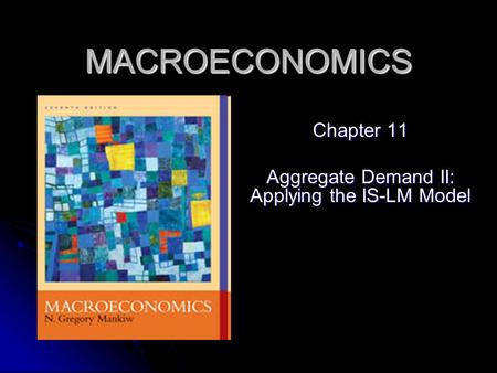 MACROECONOMICS Chapter 11 Aggregate Demand II: Applying the IS-LM Model.