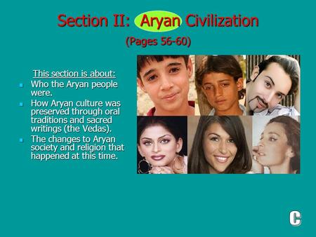 Section II: Aryan Civilization (Pages 56-60)